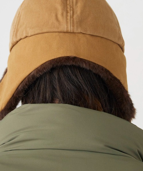 milsa（ミルサ）の「milsa/ミルサ ピグメント加工 イヤーフラップ 6パネルキャップ（キャップ・メンズ・グレー/ブラック/ブラウン/ベージュ・M/57.5cm）」の13枚目の写真