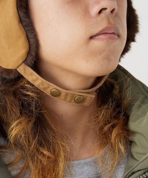 milsa（ミルサ）の「milsa/ミルサ ピグメント加工 イヤーフラップ 6パネルキャップ（キャップ・メンズ・グレー/ブラック/ブラウン/ベージュ・M/57.5cm）」の14枚目の写真