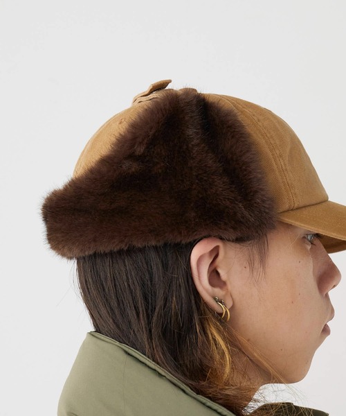 milsa（ミルサ）の「milsa/ミルサ ピグメント加工 イヤーフラップ 6パネルキャップ（キャップ・メンズ・グレー/ブラック/ブラウン/ベージュ・M/57.5cm）」の15枚目の写真