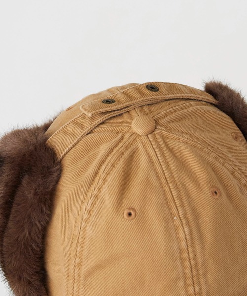 milsa（ミルサ）の「milsa/ミルサ ピグメント加工 イヤーフラップ 6パネルキャップ（キャップ・メンズ・グレー/ブラック/ブラウン/ベージュ・M/57.5cm）」の17枚目の写真