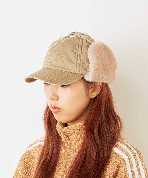 milsa（ミルサ）の「milsa/ミルサ ピグメント加工 イヤーフラップ 6パネルキャップ（キャップ・メンズ・グレー/ブラック/ブラウン/ベージュ・M/57.5cm）」の19枚目の写真