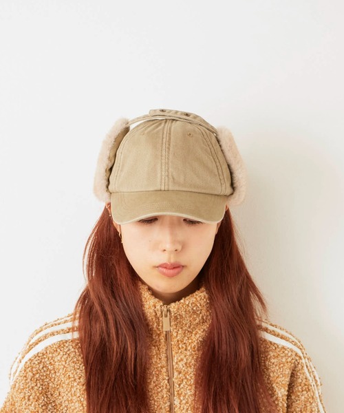 milsa（ミルサ）の「milsa/ミルサ ピグメント加工 イヤーフラップ 6パネルキャップ（キャップ・メンズ・グレー/ブラック/ブラウン/ベージュ・M/57.5cm）」の21枚目の写真