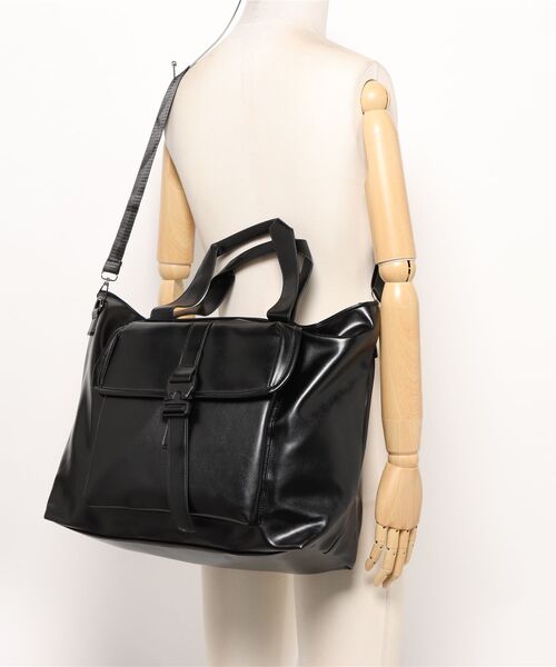 BEDOUIN short medina 美品 トート コブラバックル セール】【大容量・撥水PU】 2WAY レザータッチコブラバックルトート