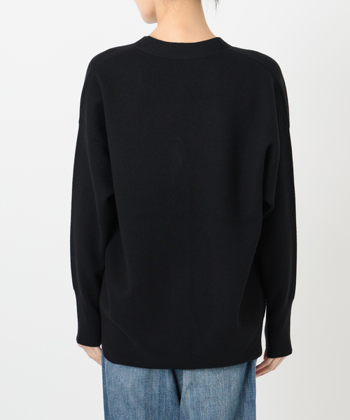 Spick & Span（スピックアンドスパン）の「《追加2》ダブルジャガードカーディガン（カーディガン/ボレロ・レディース・チャコールグレー/ブラック/ホワイト・FREE）」の6枚目の写真