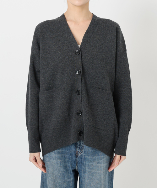 Spick & Span（スピックアンドスパン）の「《追加2》ダブルジャガードカーディガン（カーディガン/ボレロ・レディース・チャコールグレー/ブラック/ホワイト・FREE）」の14枚目の写真