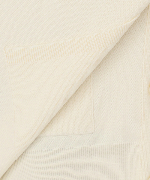 Spick & Span（スピックアンドスパン）の「《追加2》ダブルジャガードカーディガン（カーディガン/ボレロ・レディース・チャコールグレー/ブラック/ホワイト・FREE）」の18枚目の写真