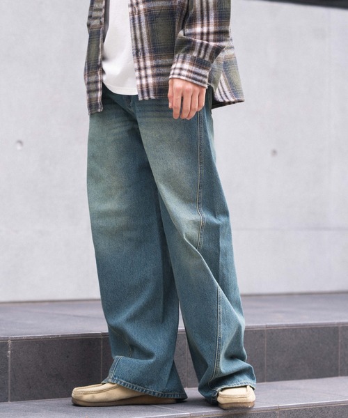 WEGO（ウィゴー）の「WEGO/ローライズカバーフィットフレアデニムパンツ（デニムパンツ・メンズ・ブラック系3/コバルトブルー・LARGE/MEDIUM/SMALL）」の17枚目の写真