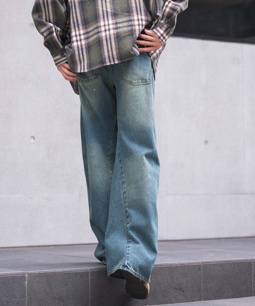 WEGO（ウィゴー）の「WEGO/ローライズカバーフィットフレアデニムパンツ（デニムパンツ・メンズ・ブラック系3/コバルトブルー・LARGE/MEDIUM/SMALL）」の19枚目の写真