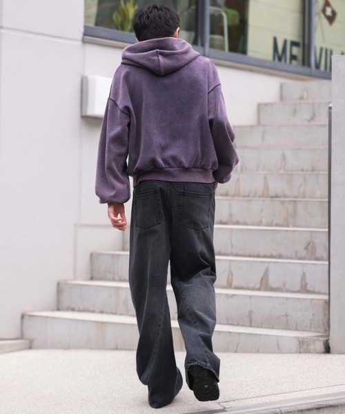 WEGO（ウィゴー）の「WEGO/ローライズカバーフィットフレアデニムパンツ（デニムパンツ・メンズ・ブラック系3/コバルトブルー・LARGE/MEDIUM/SMALL）」の13枚目の写真