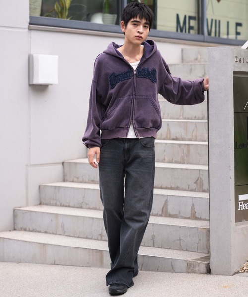 WEGO（ウィゴー）の「WEGO/ローライズカバーフィットフレアデニムパンツ（デニムパンツ・メンズ・ブラック系3/コバルトブルー・LARGE/MEDIUM/SMALL）」の14枚目の写真