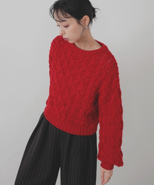 バルキータッチケーブルニット（ニット/セーター）｜LIAN（リアン）の