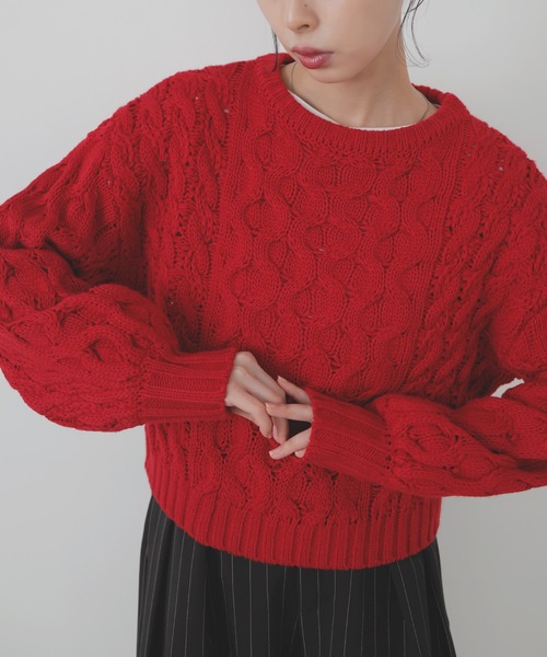 バルキータッチケーブルニット（ニット/セーター）｜LIAN（リアン）の