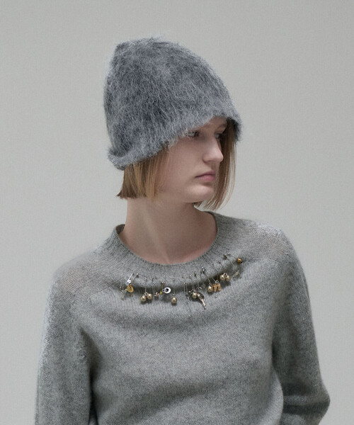 ORCIVAL（オーシバル）の「ORCIVAL | モヘア チューリップビーニー（ニットキャップ/ビーニー・レディース・ブラウン系その他/グレー系その他/レッド系その他/グレー系その他2・F）」の10枚目の写真