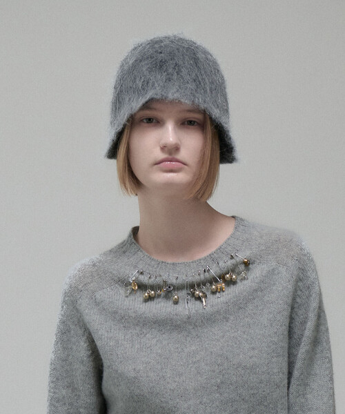 ORCIVAL（オーシバル）の「ORCIVAL | モヘア チューリップビーニー（ニットキャップ/ビーニー・レディース・ブラウン系その他/グレー系その他/レッド系その他/グレー系その他2・F）」の3枚目の写真