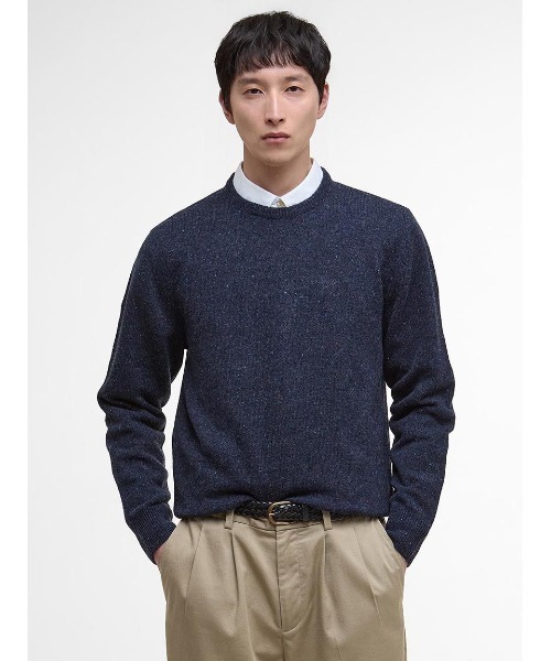 Barbour(バブアー)の「Tainsbury クルーネック ニット(アジアフィット)(ニット/セーター・メンズ・グリーン/レッド/ネイビー/ブルー・SMALL/MEDIUM/LARGE)」の3枚目の写真