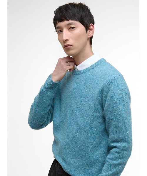 Barbour(バブアー)の「Tainsbury クルーネック ニット(アジアフィット)(ニット/セーター・メンズ・グリーン/レッド/ネイビー/ブルー・SMALL/MEDIUM/LARGE)」の8枚目の写真