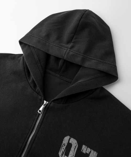 mushwear(マッシュウェア)の「07グラフィックジップパーカー(パーカー・メンズ・ブラック・MEDIUM/LARGE/X-LARGE)」の7枚目の写真