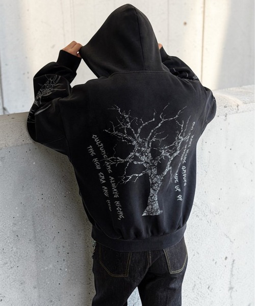 mushwear(マッシュウェア)の「07グラフィックジップパーカー(パーカー・メンズ・ブラック・MEDIUM/LARGE/X-LARGE)」の16枚目の写真