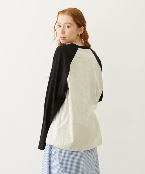 MILKFED.（ミルクフェド）の「PARFAIT LOGO B/B TEE（Tシャツ/カットソー・レディース・オフホワイト/オートミール/ホワイト・L/M）」の4枚目の写真