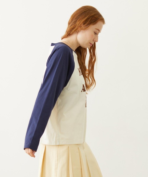 MILKFED.（ミルクフェド）の「PARFAIT LOGO B/B TEE（Tシャツ/カットソー・レディース・オフホワイト/オートミール/ホワイト・L/M）」の11枚目の写真