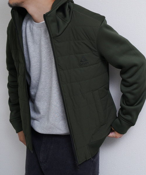 GERRY(ジェリー)の「GERRY ポリリップ インサレーション 中綿ジャケット(ブルゾン・メンズ・チャコール/カーキ系/ブラック/ネイビー系・MEDIUM/LARGE/X-LARGE/SMALL)」の3枚目の写真