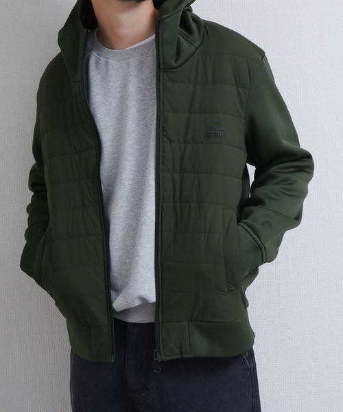GERRY(ジェリー)の「GERRY ポリリップ インサレーション 中綿ジャケット(ブルゾン・メンズ・チャコール/カーキ系/ブラック/ネイビー系・MEDIUM/LARGE/X-LARGE/SMALL)」の10枚目の写真
