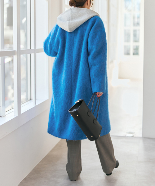 Spick & Span（スピックアンドスパン）の「シャギーコクーンコート（その他アウター・レディース・ブルー系その他/ライトグレー・36/38）」の15枚目の写真