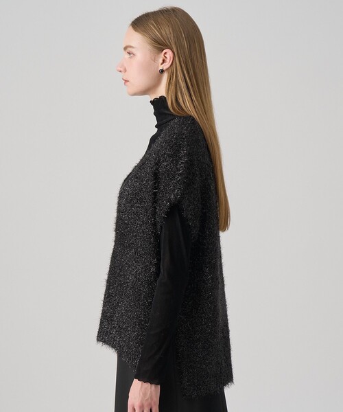 ラメシャギーVネックジレ（ニット/セーター）｜ANAYI（アナイ）の