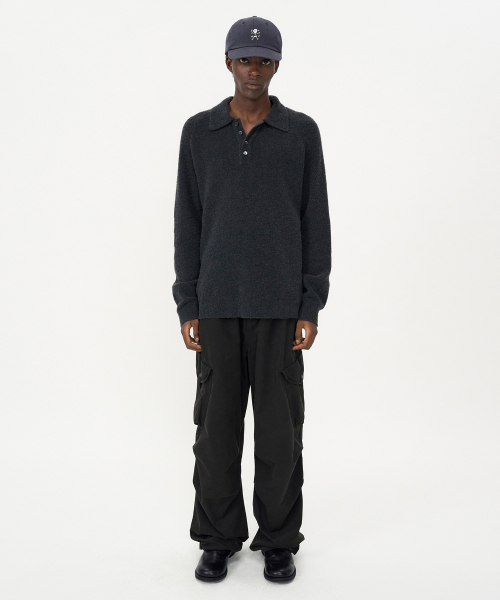 INSILENCE（インサイロンス）の「ベビーアルパカブークルカラー ニット CHARCOAL（ニット/セーター・レディース・その他・SMALL/MEDIUM/LARGE）」の13枚目の写真