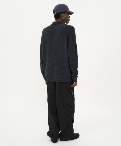 INSILENCE（インサイロンス）の「ベビーアルパカブークルカラー ニット CHARCOAL（ニット/セーター・レディース・その他・SMALL/MEDIUM/LARGE）」の14枚目の写真