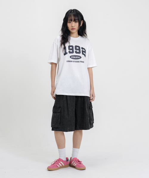 LEMAIN SECOND（リメインセカンド）の「BERMUDA WIDE ONE-TUCK CARGO DENIM SHORTS [BLACK]（その他パンツ・メンズ・その他・SMALL/MEDIUM）」の4枚目の写真