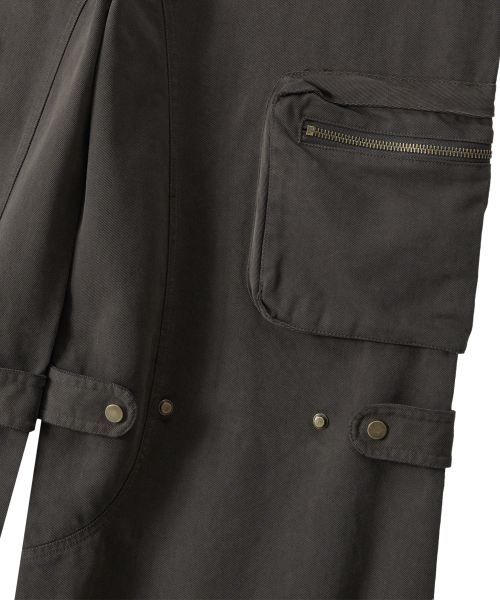 WOOALONG(ウアロン)の「Lowrise Washed Curve Cargo Pants - KHAKI(その他パンツ・レディース・カーキ・SMALL/MEDIUM/LARGE)」の6枚目の写真