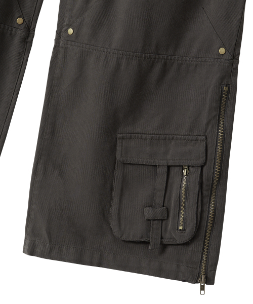 WOOALONG(ウアロン)の「Lowrise Washed Curve Cargo Pants - KHAKI(その他パンツ・レディース・カーキ・SMALL/MEDIUM/LARGE)」の7枚目の写真