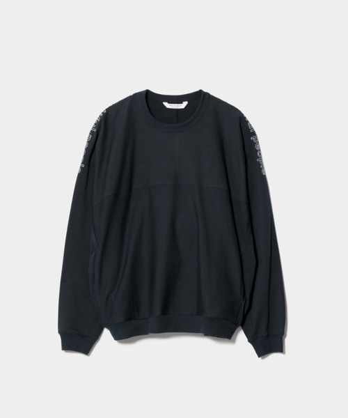 beautiful people（ビューティフルピープル）の「suvin compact jersey no shoulder long T（Tシャツ/カットソー・レディース・ネイビー/アイボリー・38/40）」の3枚目の写真