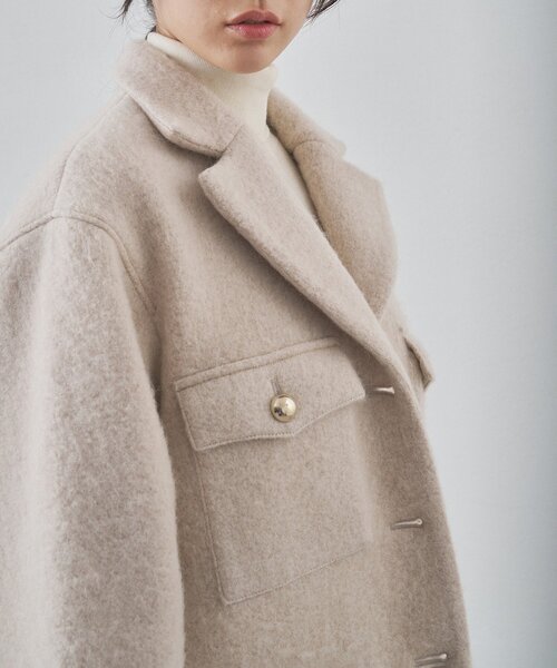 Whim Gazette（ウィムガゼット）の「シャギーサファリジャケット（その他アウター・レディース・オフホワイト/ベージュ・FREE）」の14枚目の写真