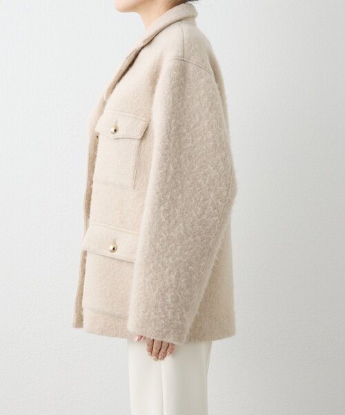 Whim Gazette（ウィムガゼット）の「シャギーサファリジャケット（その他アウター・レディース・オフホワイト/ベージュ・FREE）」の12枚目の写真