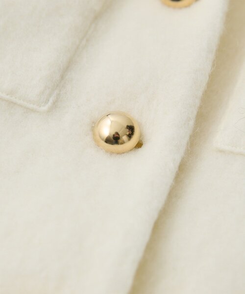 Whim Gazette（ウィムガゼット）の「シャギーサファリジャケット（その他アウター・レディース・オフホワイト/ベージュ・FREE）」の3枚目の写真