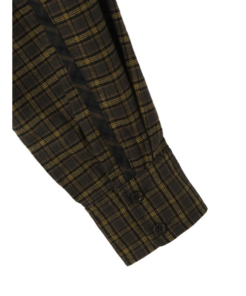 FELICITY(フェリシティ)の「Piping Check Shirt(シャツ/ブラウス・レディース・ダークオリーブ/イエロー・2)」の5枚目の写真
