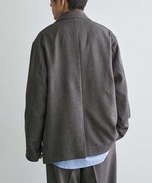 CRAFT STANDARD BOUTIQUE（クラフトスタンダードブティック）の「ウールライクポリツイルジャケット（テーラードジャケット・メンズ・ベージュ/ブラウン/ブラック/グレー・S/M/L）」の6枚目の写真