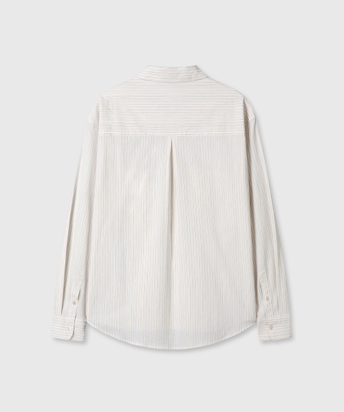 DIVEIN（ダイブイン）の「GRANDPA STRIPE TWO POCKET SHIRTS (BEIGE)（シャツ/ブラウス・メンズ・その他・1/2）」の3枚目の写真