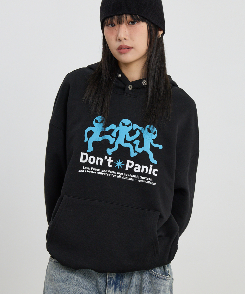 HOODHOOD(フッドフッド)の「スリーエイリアンフードブラック(パーカー・レディース・その他・1/2)」の2枚目の写真