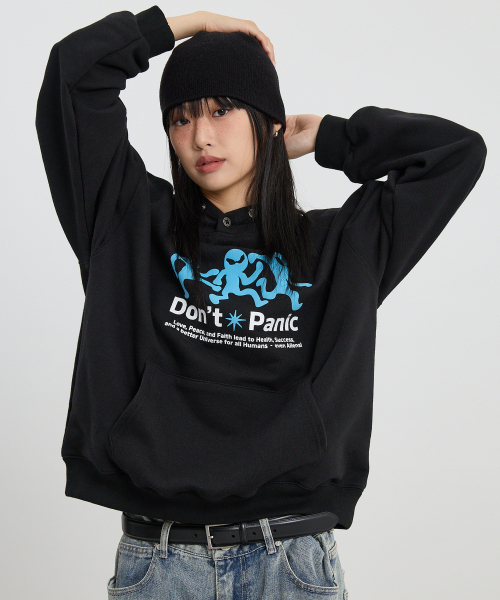 HOODHOOD(フッドフッド)の「スリーエイリアンフードブラック(パーカー・レディース・その他・1/2)」の3枚目の写真