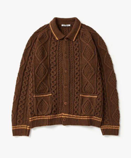 SUARE(スアレ)の「エアウルアランスタジアムブラウン(カーディガン/ボレロ・レディース・ブラウン・LARGE/MEDIUM)」の1枚目の写真