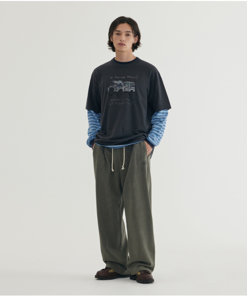 COVERNAT(カバーナット)の「ピグメントスウェットパンツ カーキグレー(スウェットパンツ・メンズ・その他・SMALL/MEDIUM/LARGE/X-LARGE)」の6枚目の写真