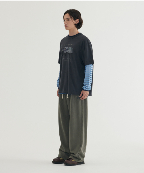 COVERNAT(カバーナット)の「ピグメントスウェットパンツ カーキグレー(スウェットパンツ・メンズ・その他・SMALL/MEDIUM/LARGE/X-LARGE)」の7枚目の写真