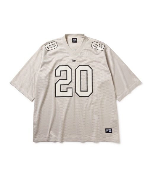NEW ERA(ニューエラ)の「ニューエラ フットボールTシャツ 半袖(Tシャツ/カットソー・メンズ・ストーン/ブラック・XXL/XL/L/M)」の2枚目の写真