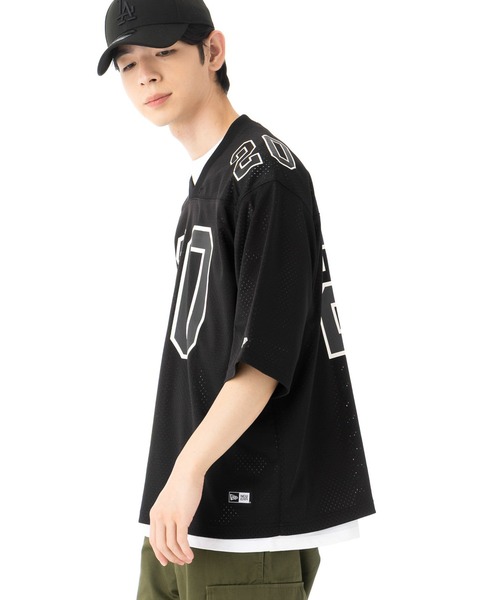 NEW ERA(ニューエラ)の「ニューエラ フットボールTシャツ 半袖(Tシャツ/カットソー・メンズ・ストーン/ブラック・XXL/XL/L/M)」の21枚目の写真