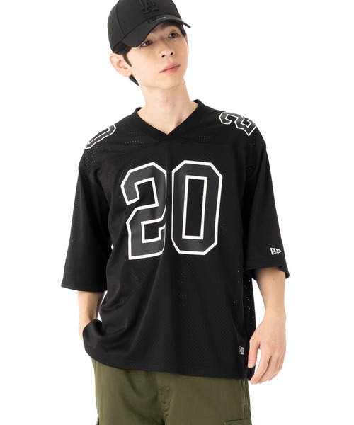 NEW ERA(ニューエラ)の「ニューエラ フットボールTシャツ 半袖(Tシャツ/カットソー・メンズ・ストーン/ブラック・XXL/XL/L/M)」の19枚目の写真