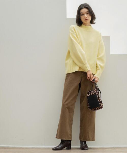 OPAQUE.CLIP（オペークドットクリップ）の「ヴィンテージカラーワイドストレートパンツ【洗濯機OK】（その他パンツ・レディース・ダークグレー/ブラウン系・38/40/42）」の13枚目の写真