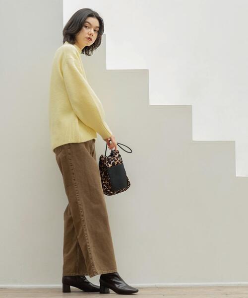 OPAQUE.CLIP（オペークドットクリップ）の「ヴィンテージカラーワイドストレートパンツ【洗濯機OK】（その他パンツ・レディース・ダークグレー/ブラウン系・38/40/42）」の14枚目の写真